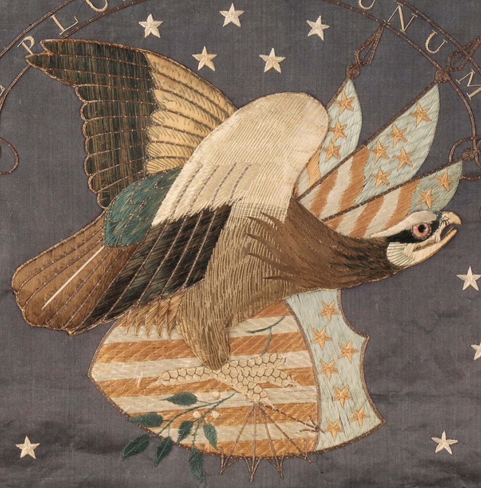 Lot 144: Federal Eagle Silk Embroidery