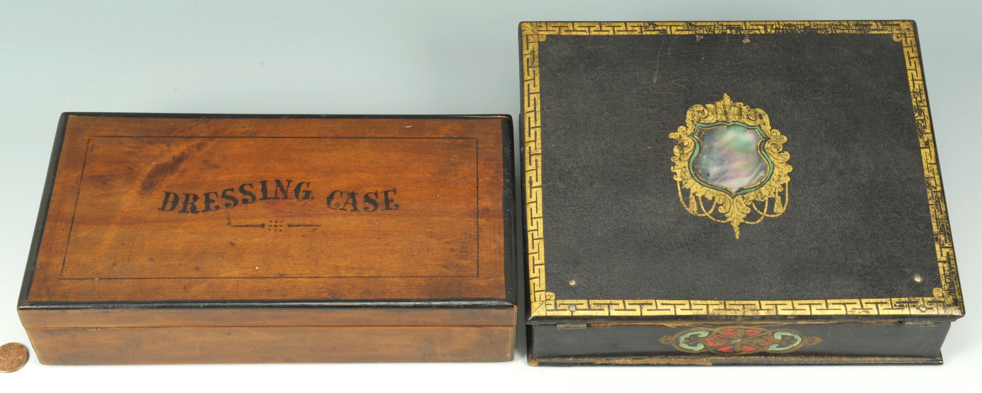 Lot 148: Dressing Case & Victorian Lap Desk