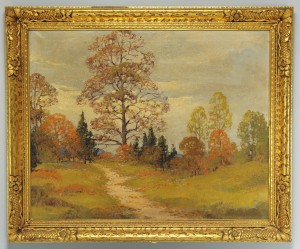 Lot 163: Fall Landscape Oil, manner of John Carlson