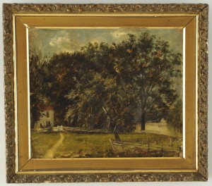 Lot 181: Painting and photos of Richard Alexander home