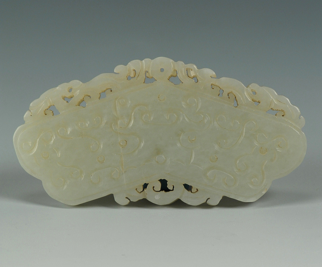 Lot 183: Chinese Carved Celadon Jade Plaque