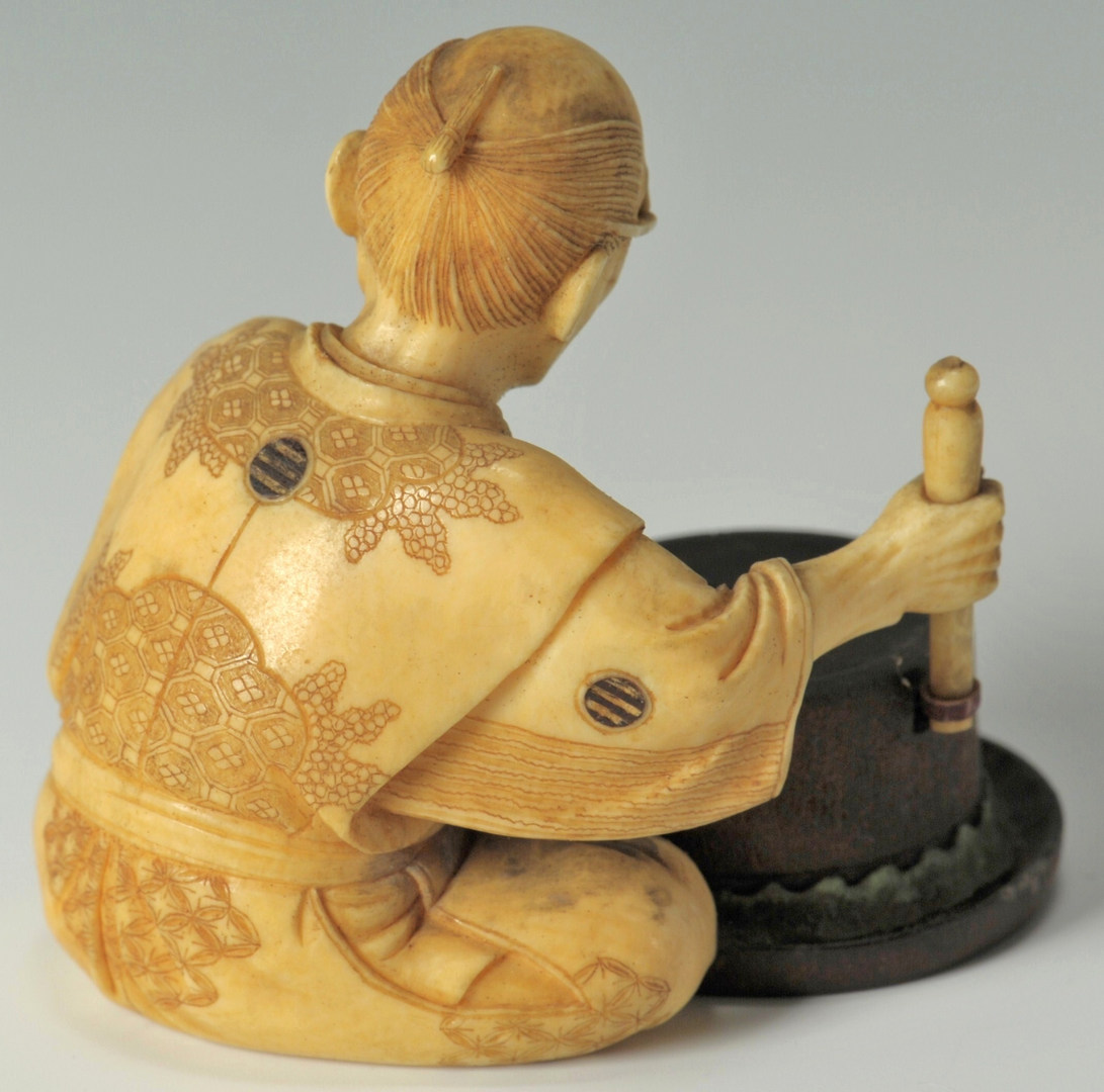Lot 189: Japanese Ivory Figure, Male w/ glasses