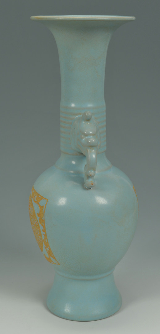 Lot 206: Chinese Porcelain Clair-De- Lune Vase