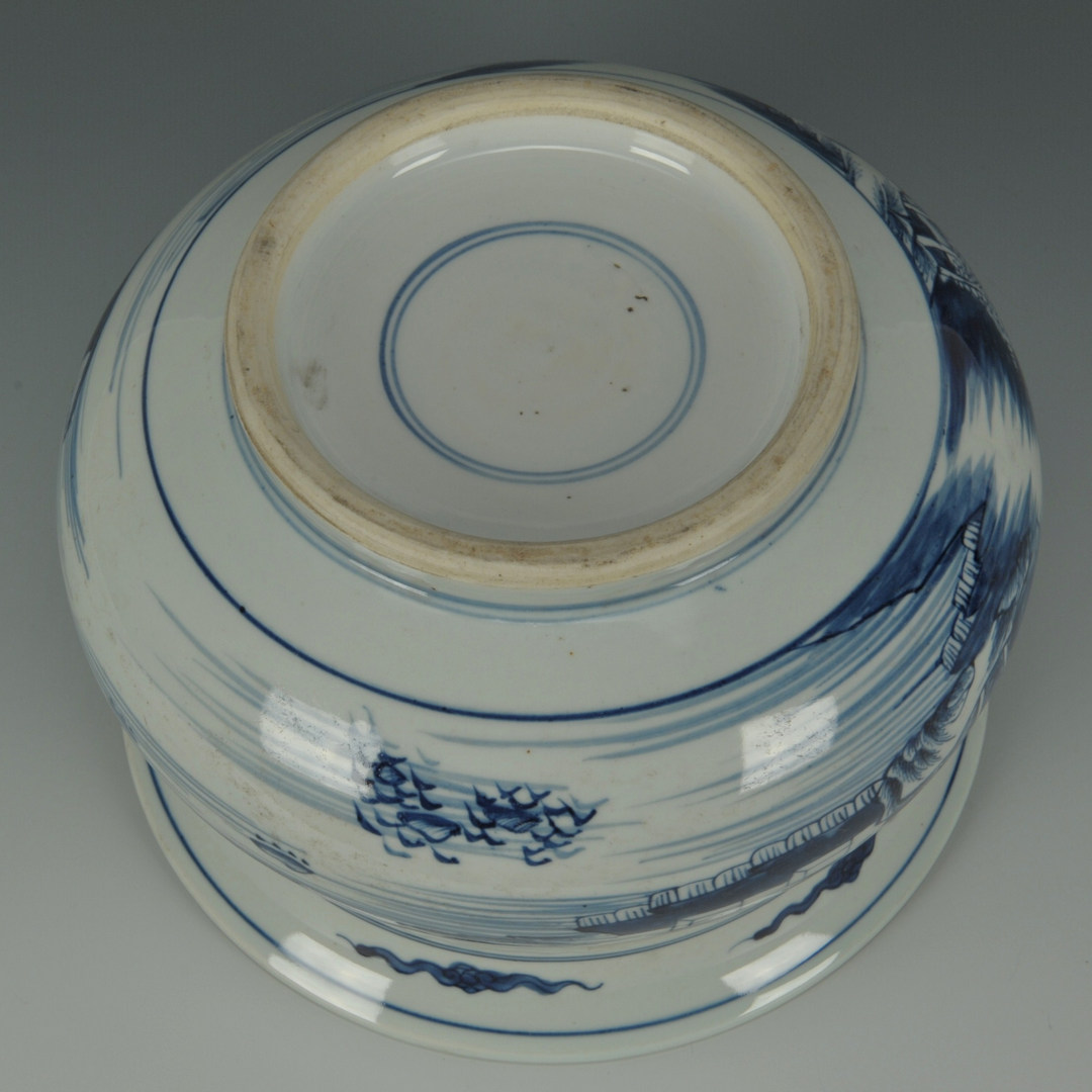 Lot 212: Chinese Blue & White Porcelain Jardiniere