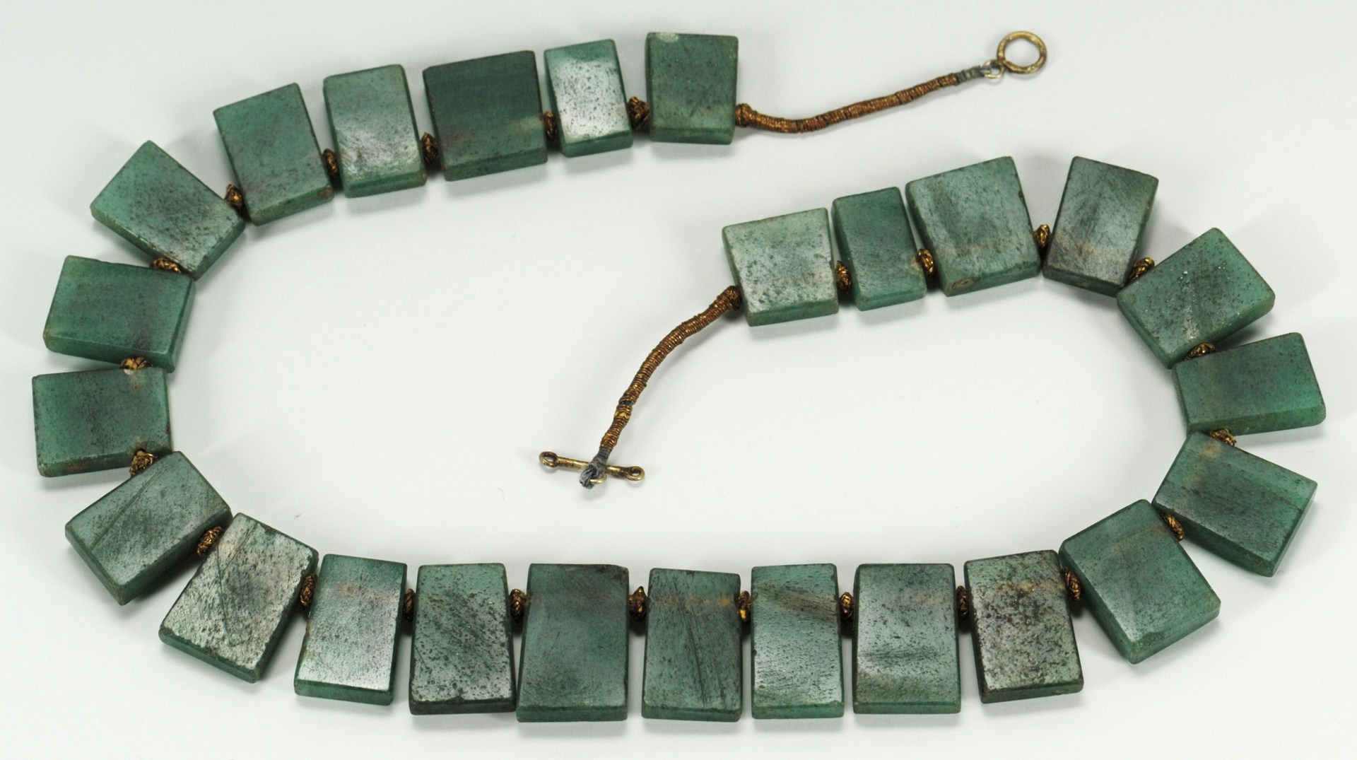Lot 215: Chinese Green Jade Necklace