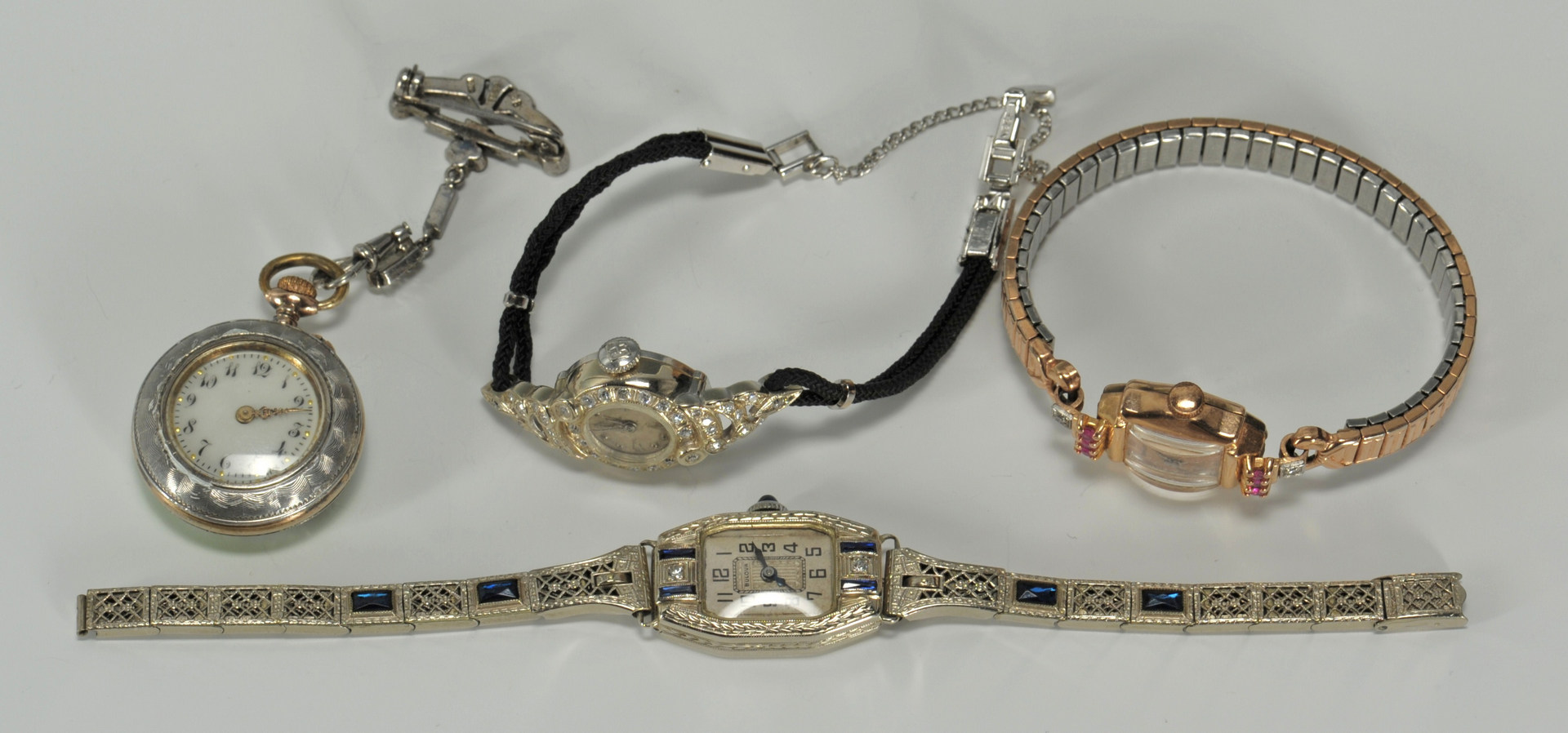 Lot 219: Group of Ladies Watches incl pendant watch