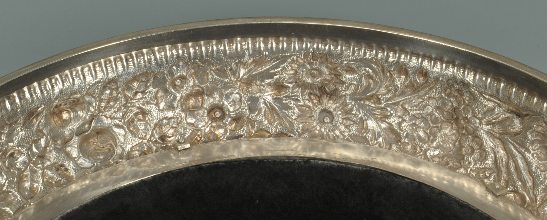 Lot 228: Jacobi and Jenkins Sterling Repousse Plateau