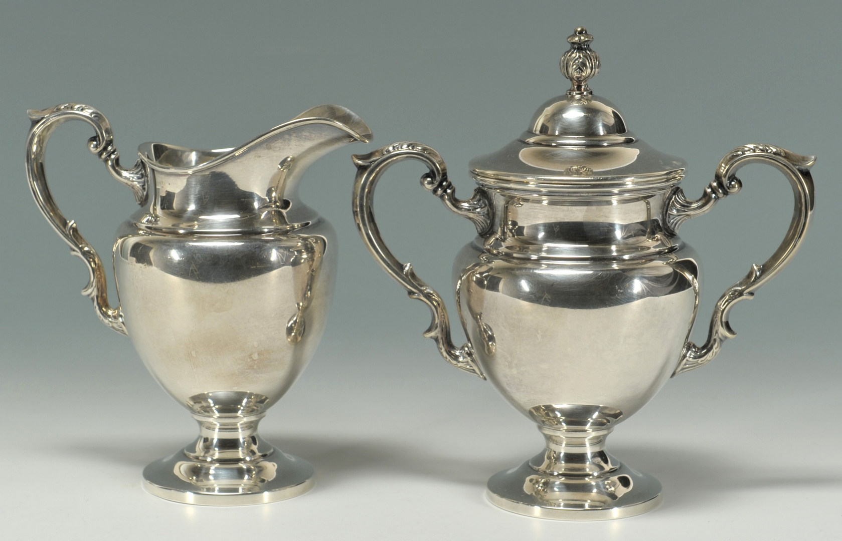 Lot 231: Fisher 3 piece Sterling Silver Tea Service