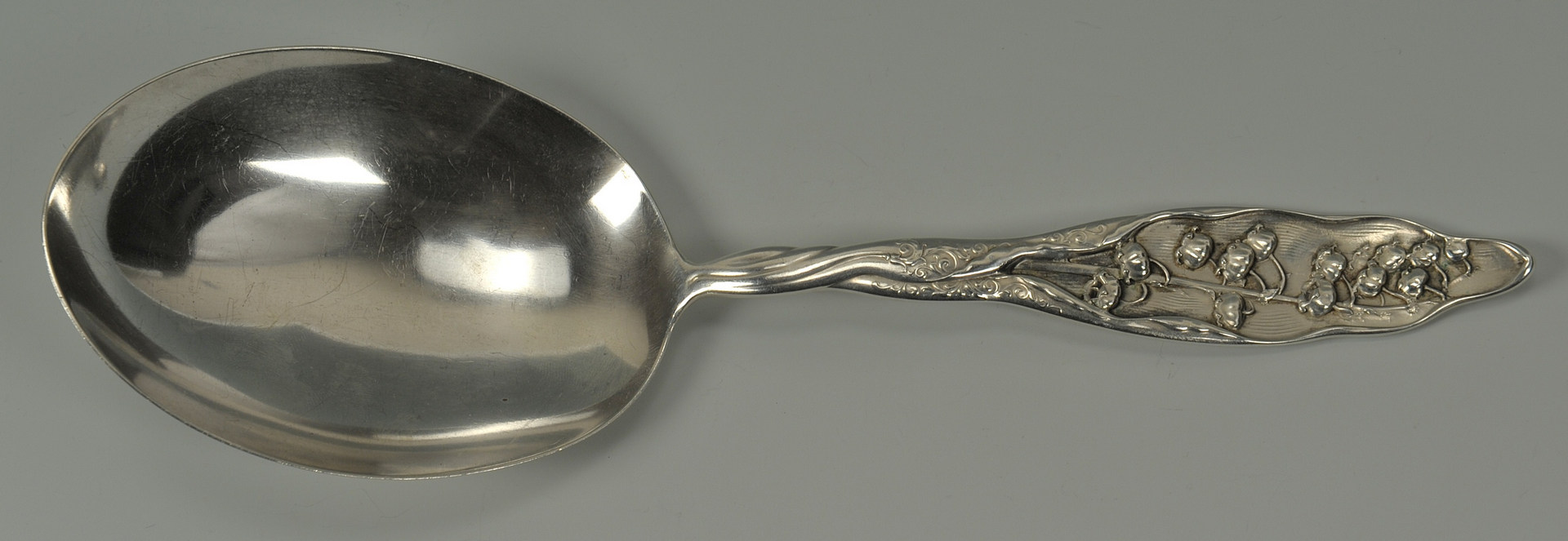 Lot 235: Silver flatware inc. 6 twist forks and Steif ladle