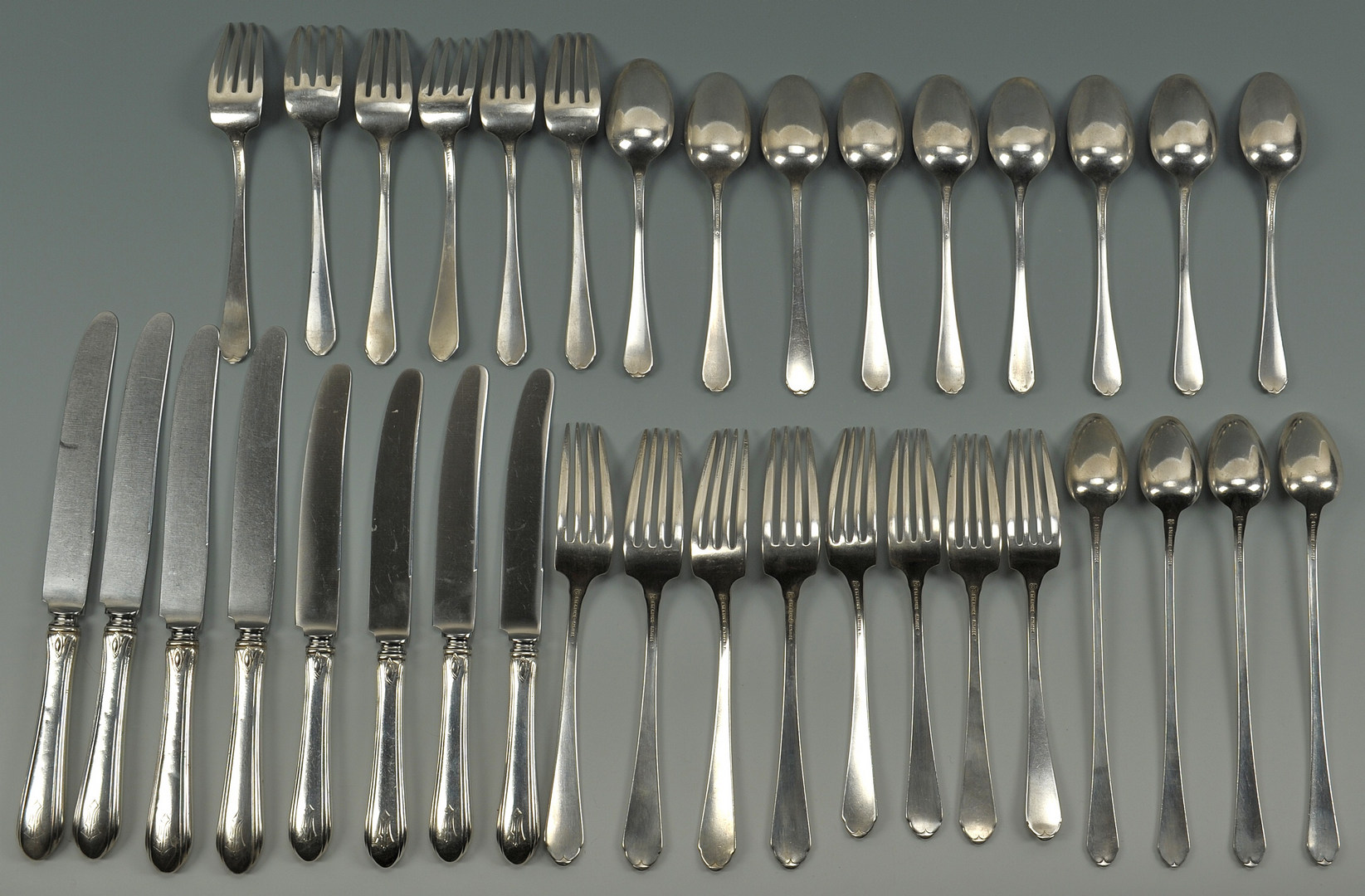 Lot 237: Towle Lady Diana flatware and other sterling