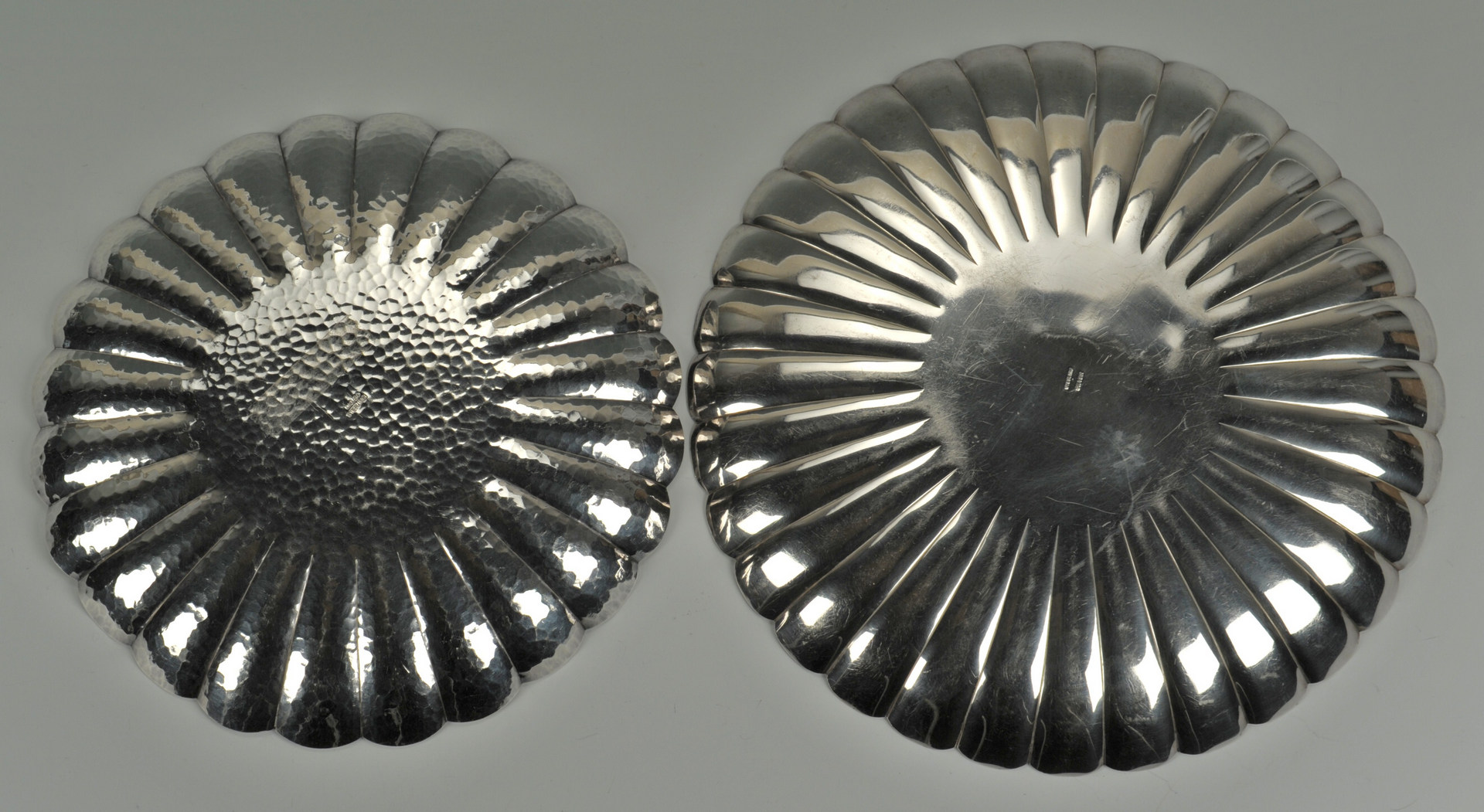 Lot 240: Two Sterling Silver Plates inc. Japanese Okubo