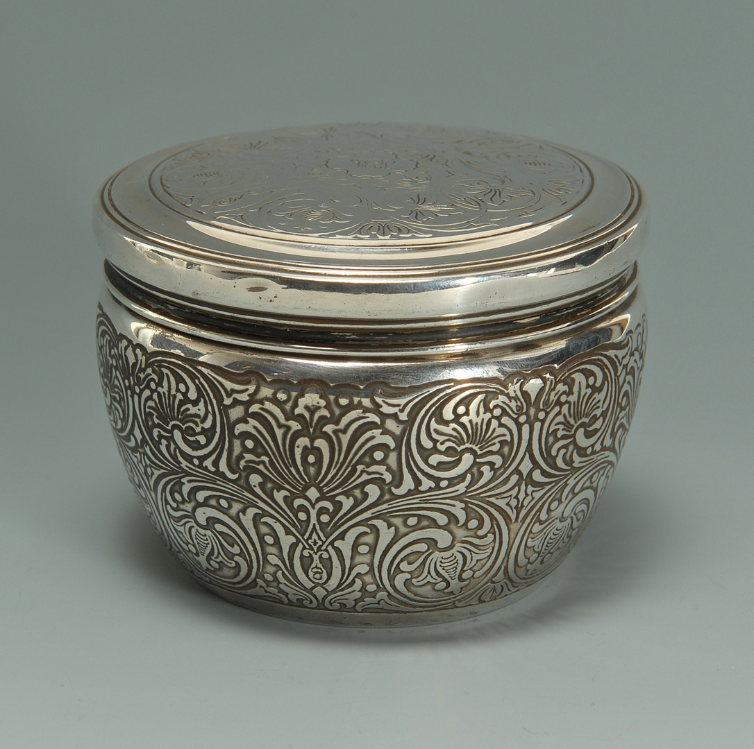 Lot 242: Tiffany Sterling Silver Powder Jar