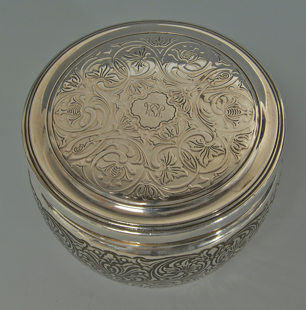 Lot 242: Tiffany Sterling Silver Powder Jar