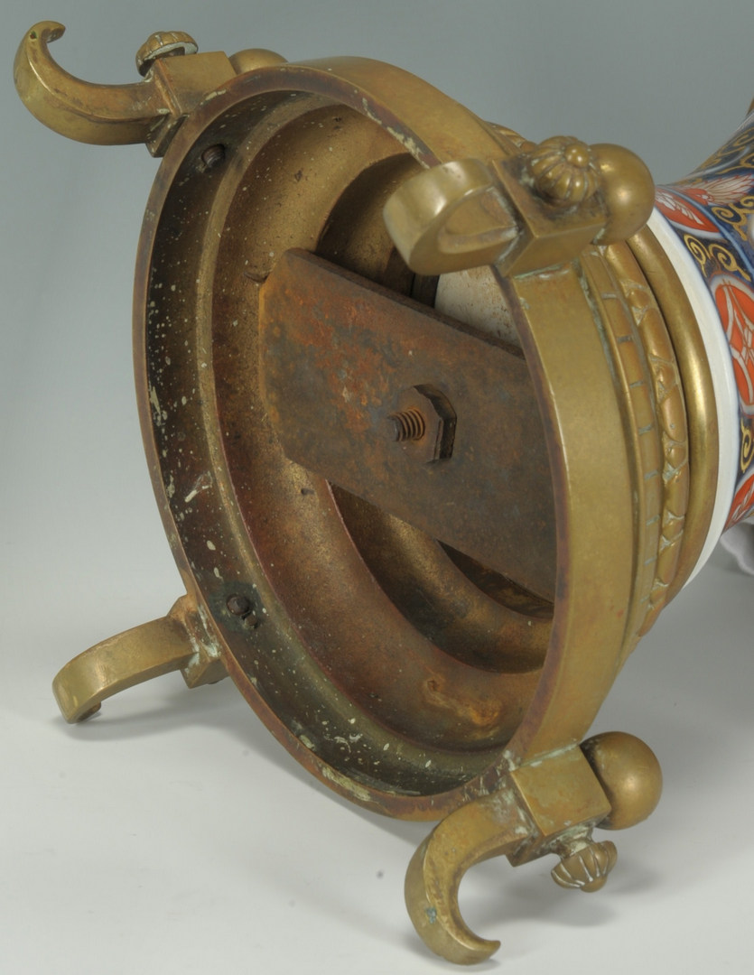 Lot 245: French Gilt Bronze Mounted Imari Clock