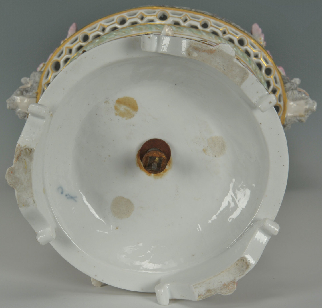 Lot 247: Large Meissen Style Figural Porcelain Centerpiece