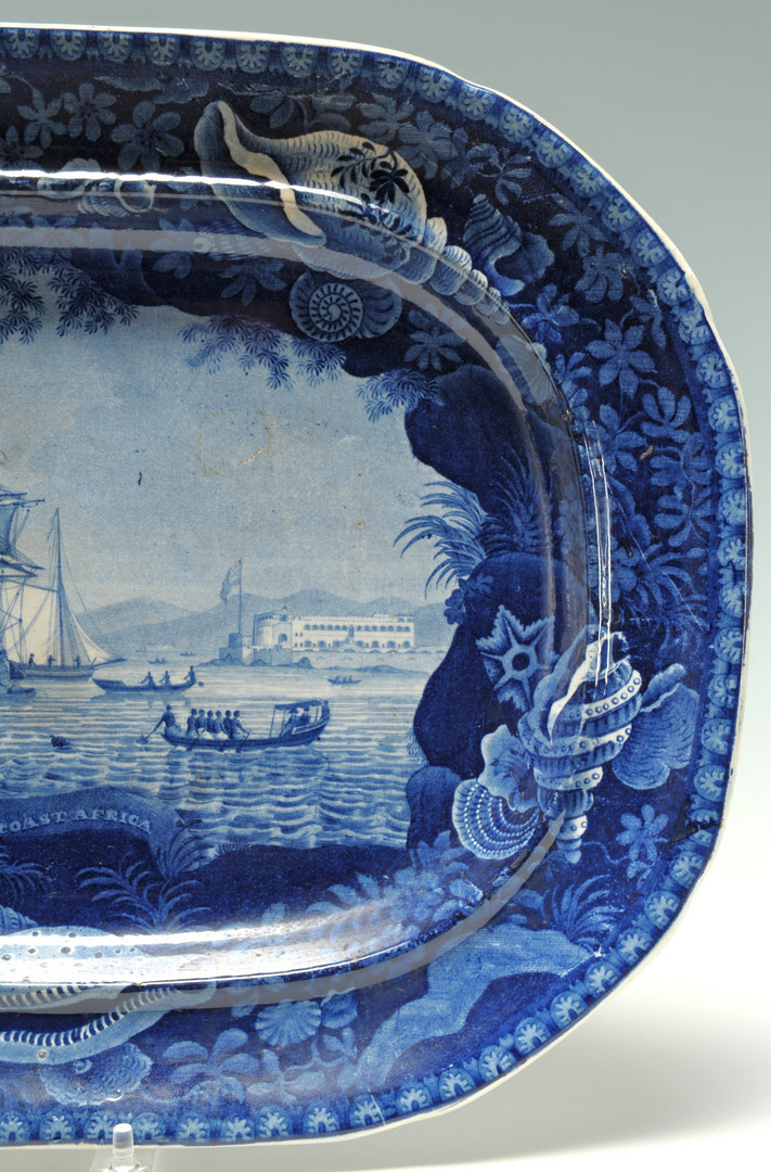 Lot 250: E. Woods and Sons Blue Staffordshire platter