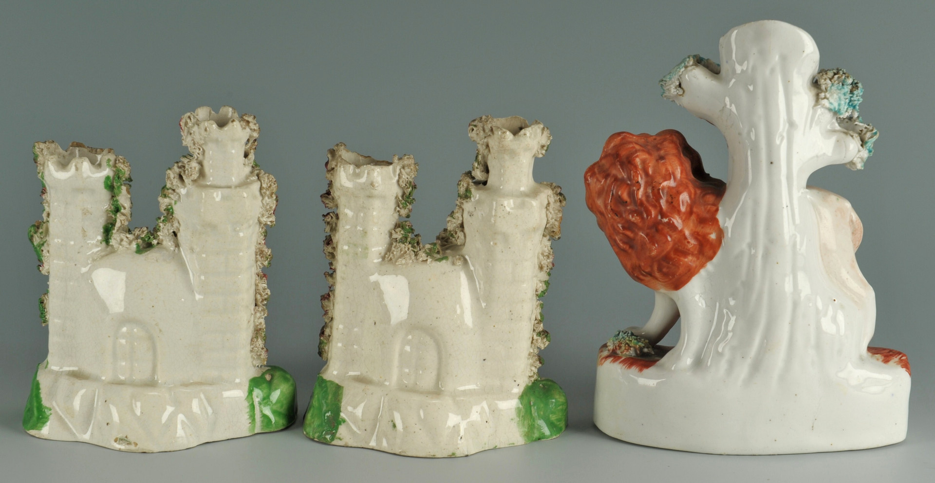 Lot 253: 4 pieces of 19th Century Staffordshire Pottery