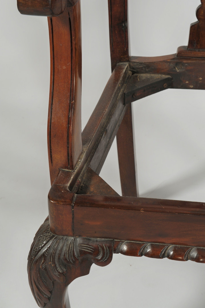 Lot 313: Ten Chippendale Style Dining Chairs