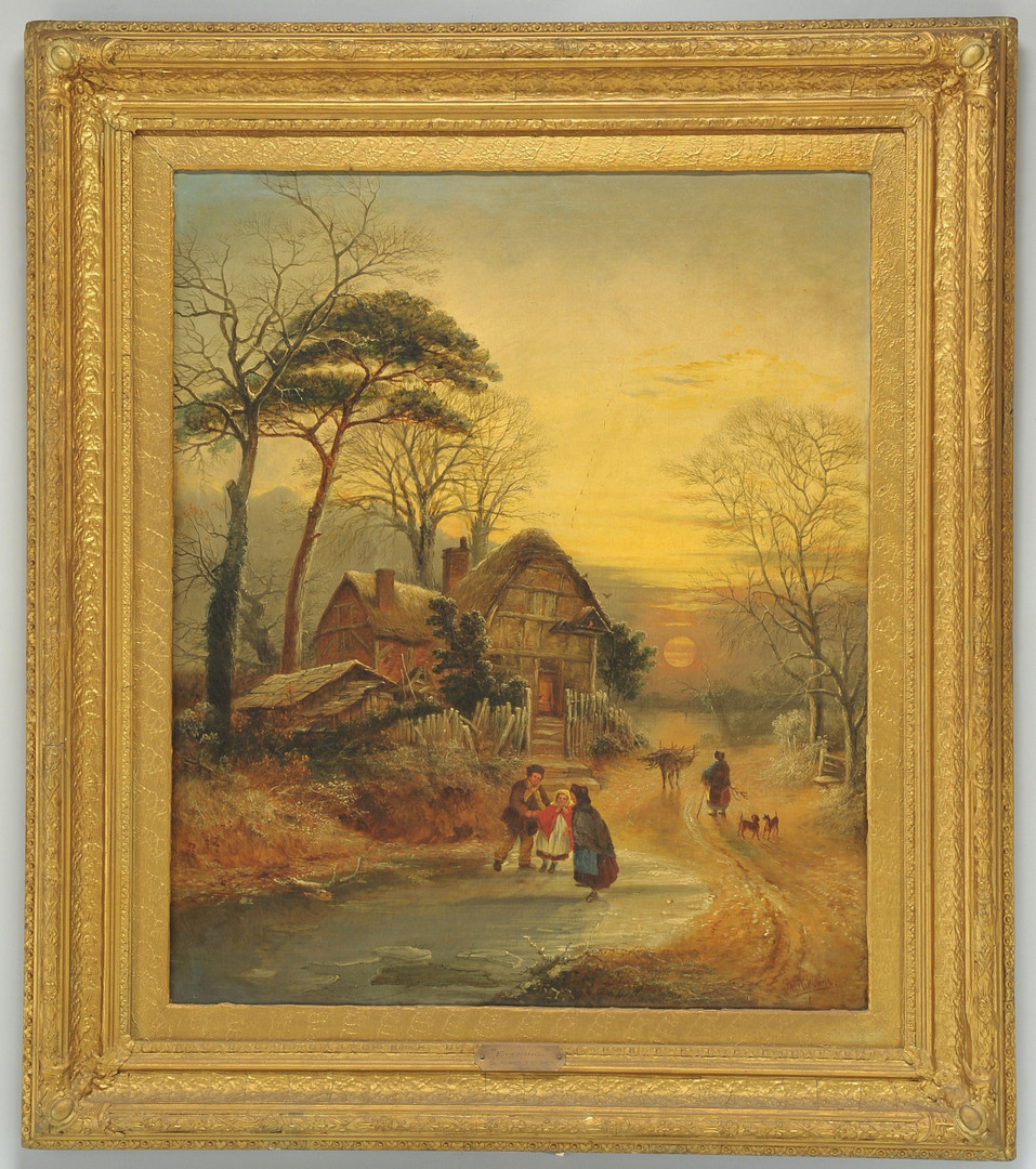 Lot 332: George A. Williams Oil on Canvas