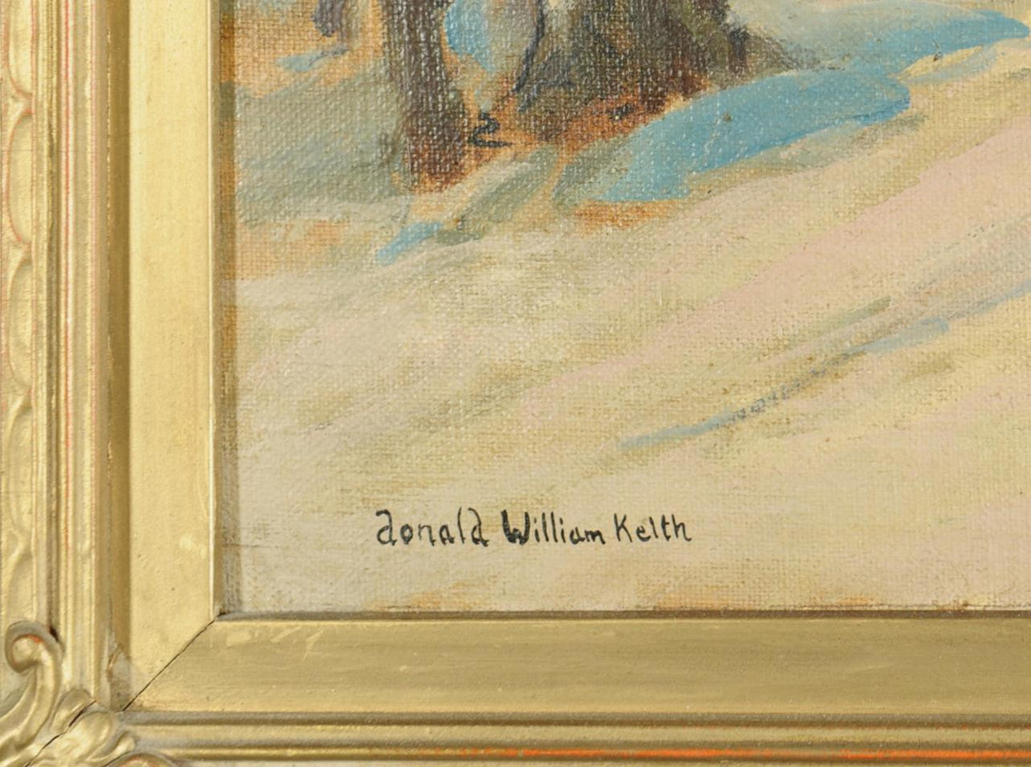 Lot 333: Winter Landscape by Donald William Keith