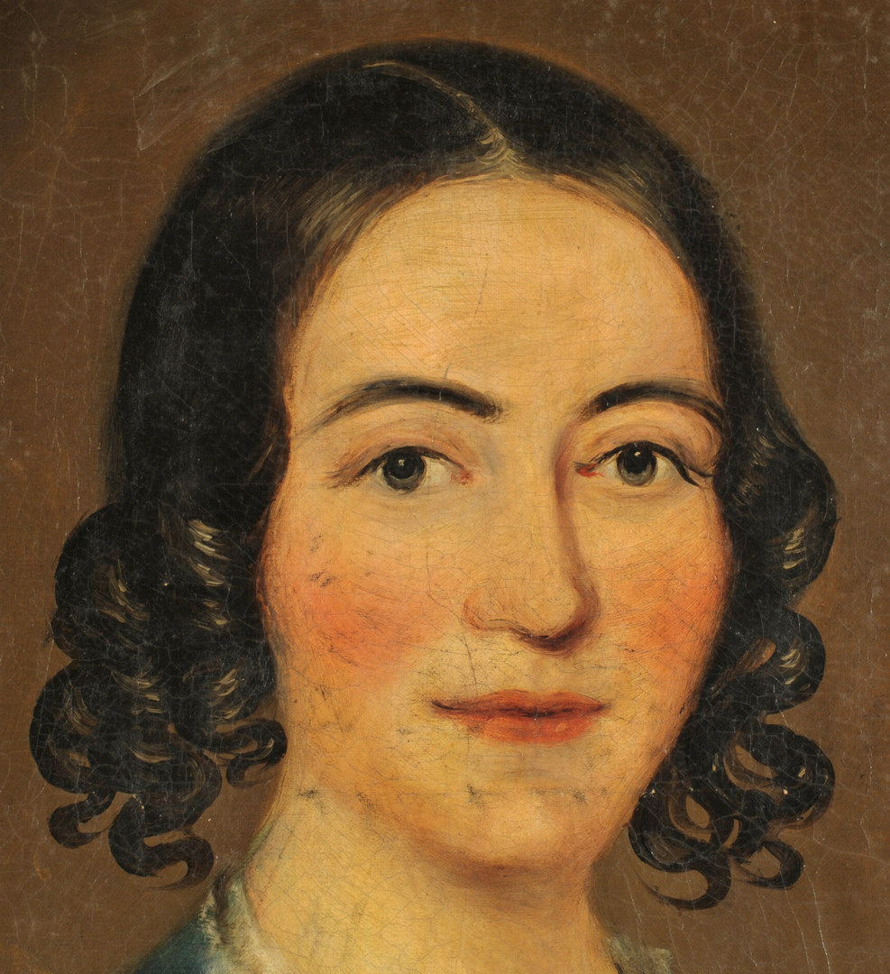 Lot 347: American Portrait of Young Lady, poss. Southern
