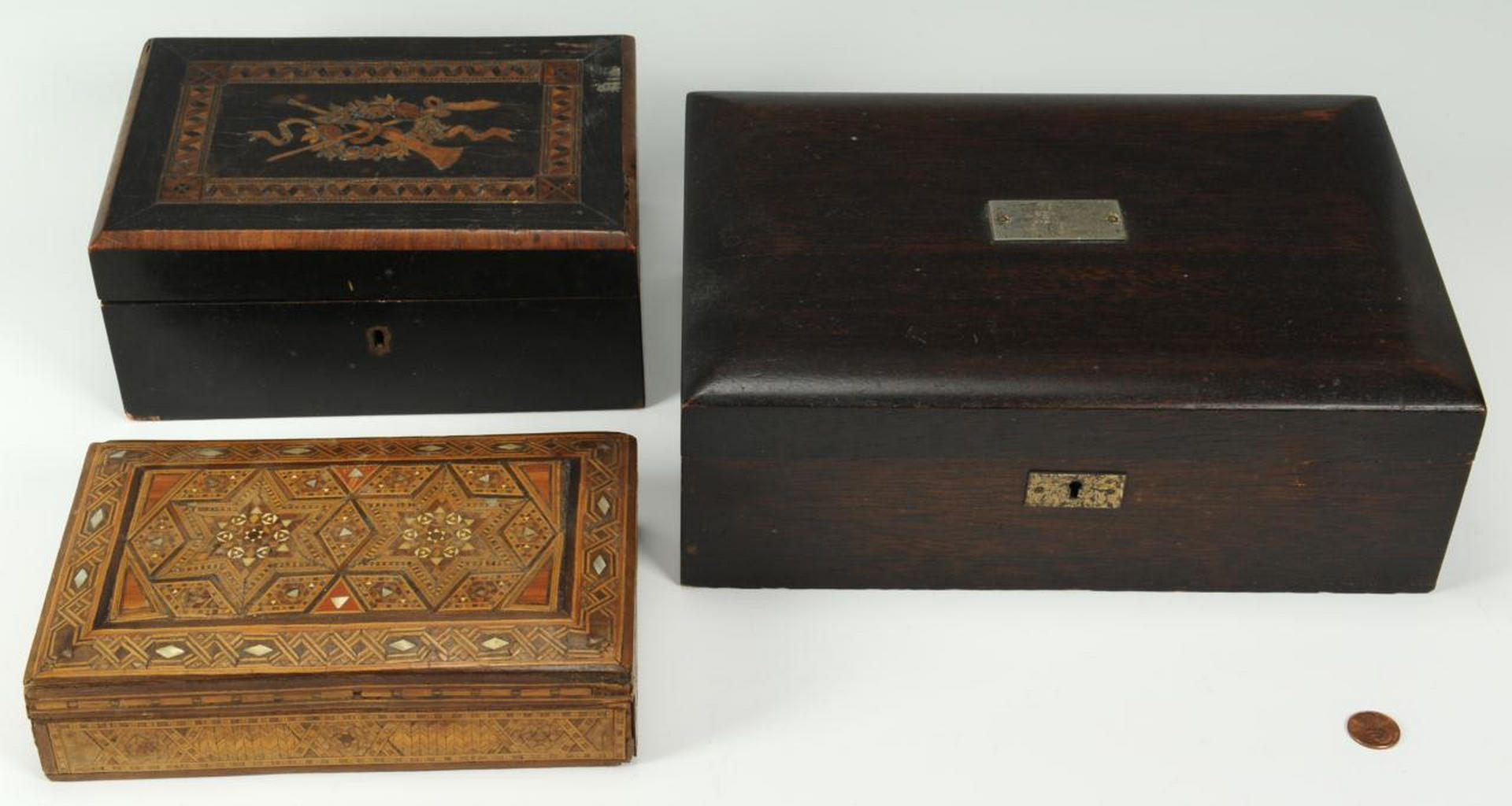Lot 375: Humidor and Two Decorative Boxes