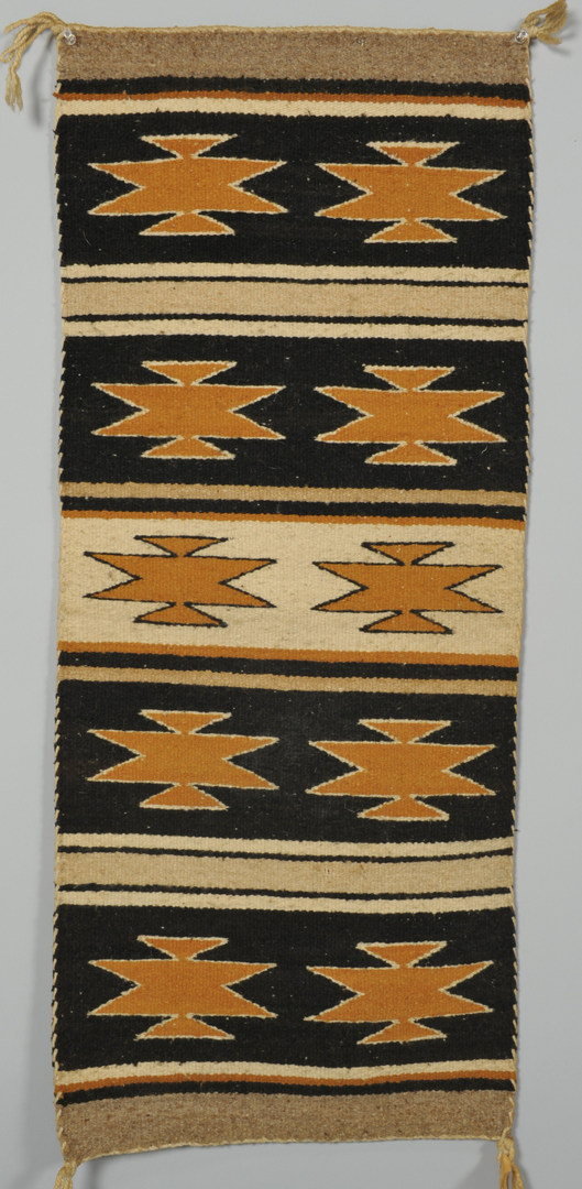 Lot 406: 3 Navajo Rugs and 1 Weaving: Ye'ii, Chinle