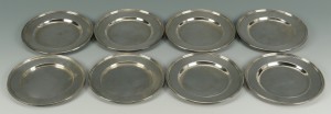 Lot 420: 8 Sterling Bread Plates by International and Fishe