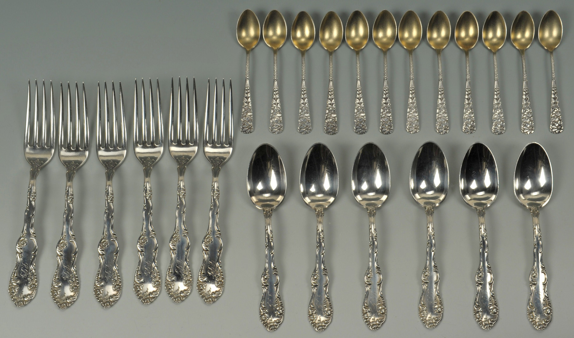 Lot 425: Group Sterling & Coin Silver, incl. Towle & Gorham