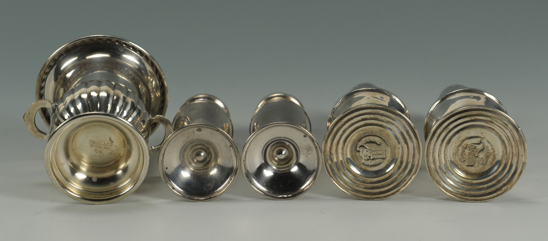 Lot 428: 7 items assorted silver hollowware inc. teapots