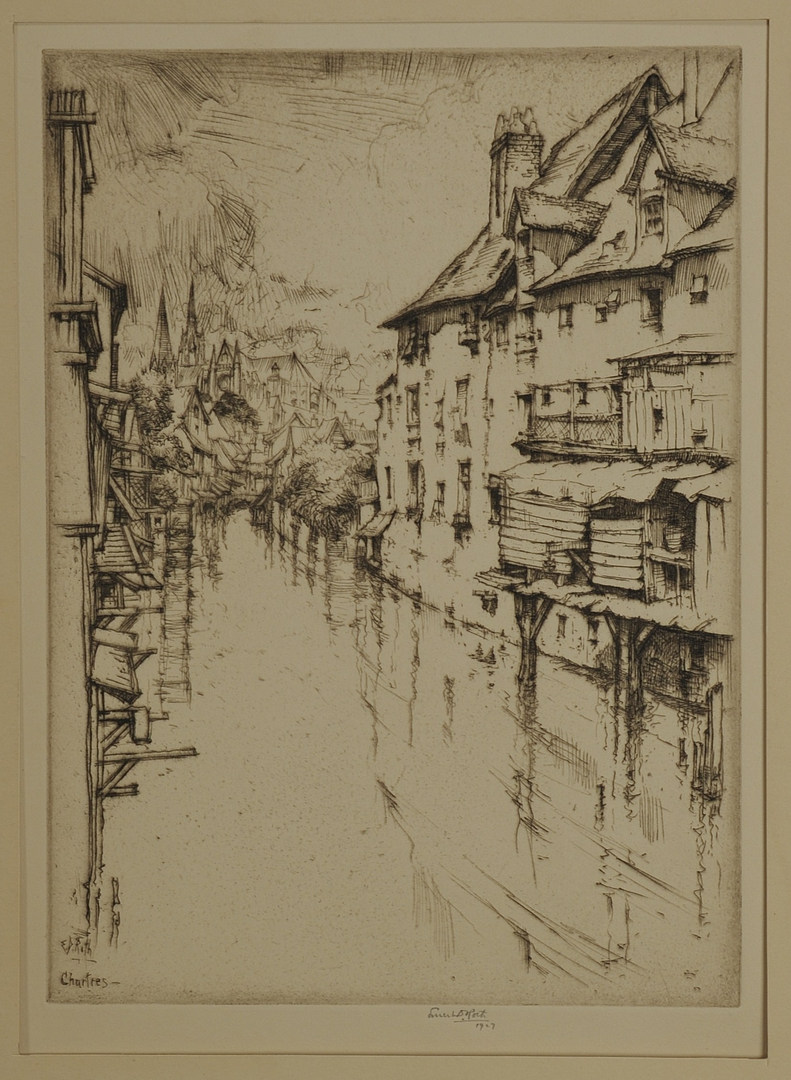 Lot 459: 4 etchings By Ernest Roth & others