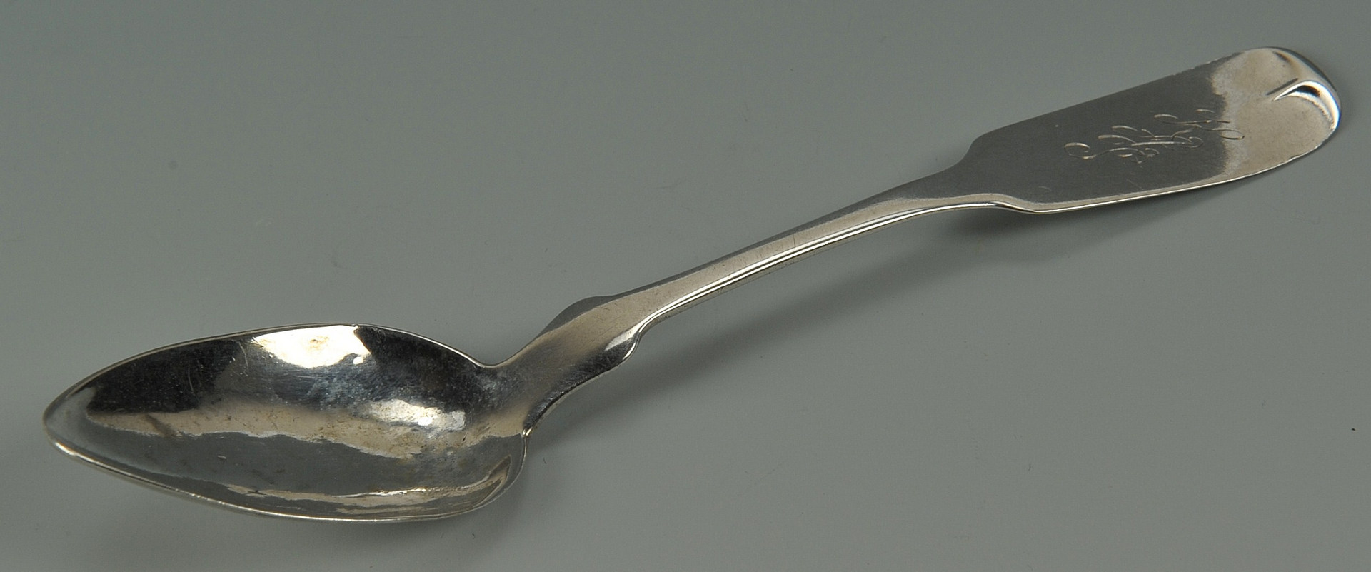 Lot 48: Six Nashville coin silver spoons, Gates & Pohlman