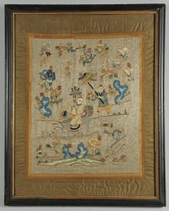 Lot 490: Framed Chinese Embroidery on Silk