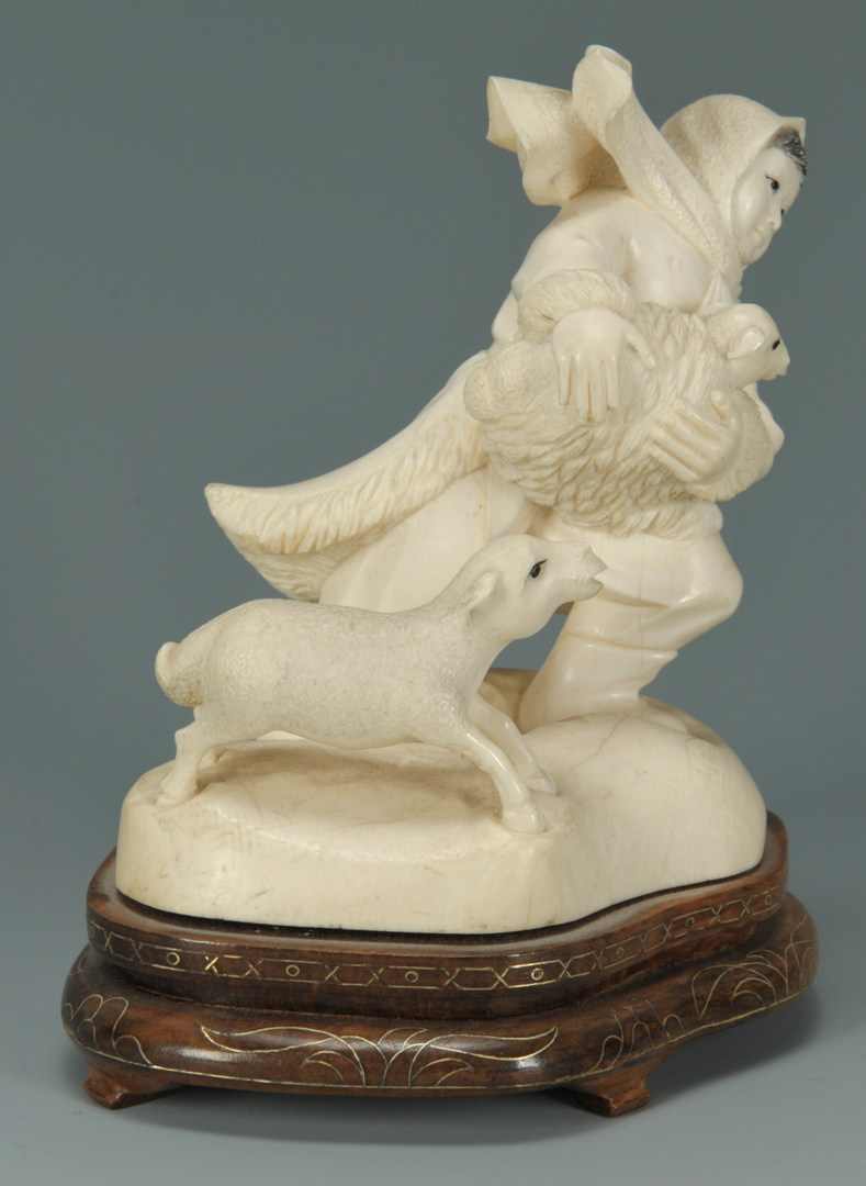 Lot 4: Chinese Cultural Revolution Ivory Figure of Child