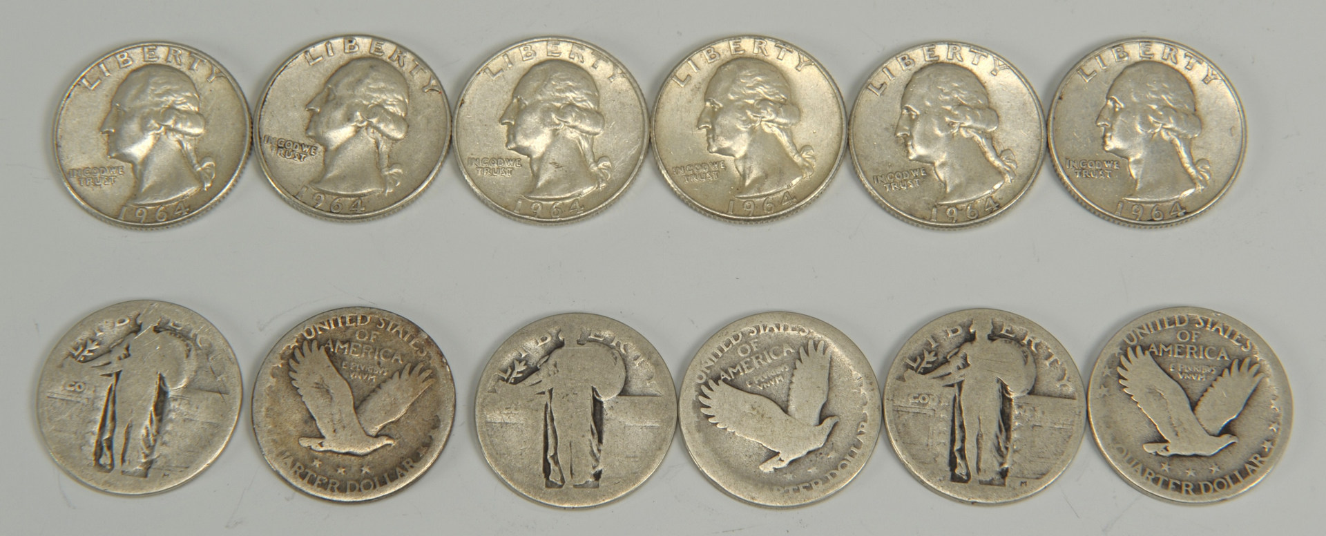 Lot 549: Grouping of U.S. Silver Quarters