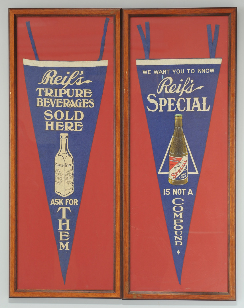 Lot 571: 2 Chattanooga Brewing Co. Pennants