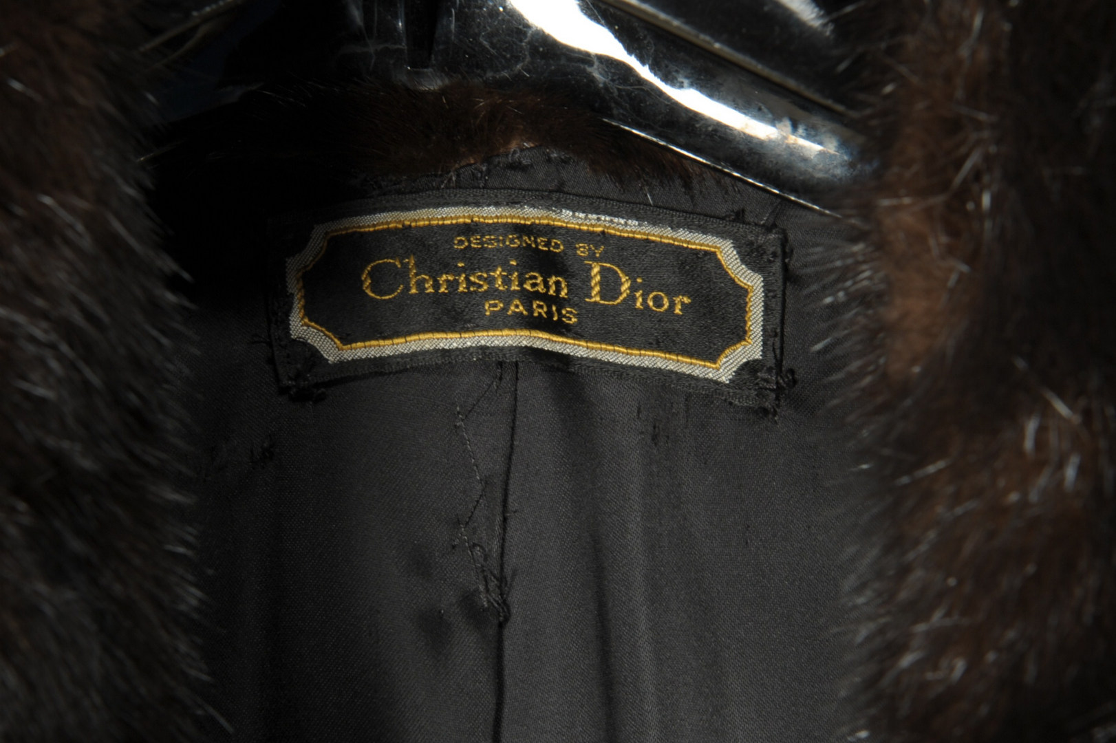 Lot 606: Vintage Christian Dior Mink Coat w/ Mink Hat