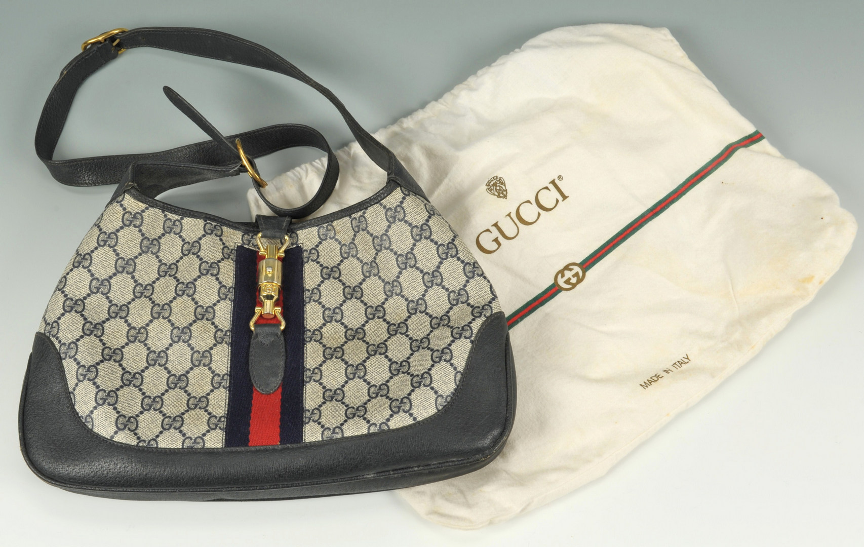 Lot 607: Hermes Scarf & Book, Gucci purse