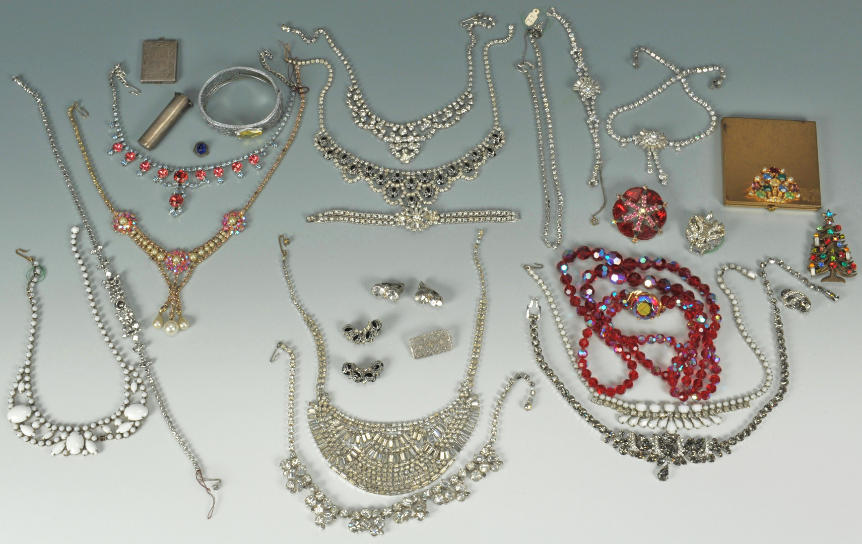 Lot 614: Costume Jewelry incl Eisenberg, Weiss and 10k