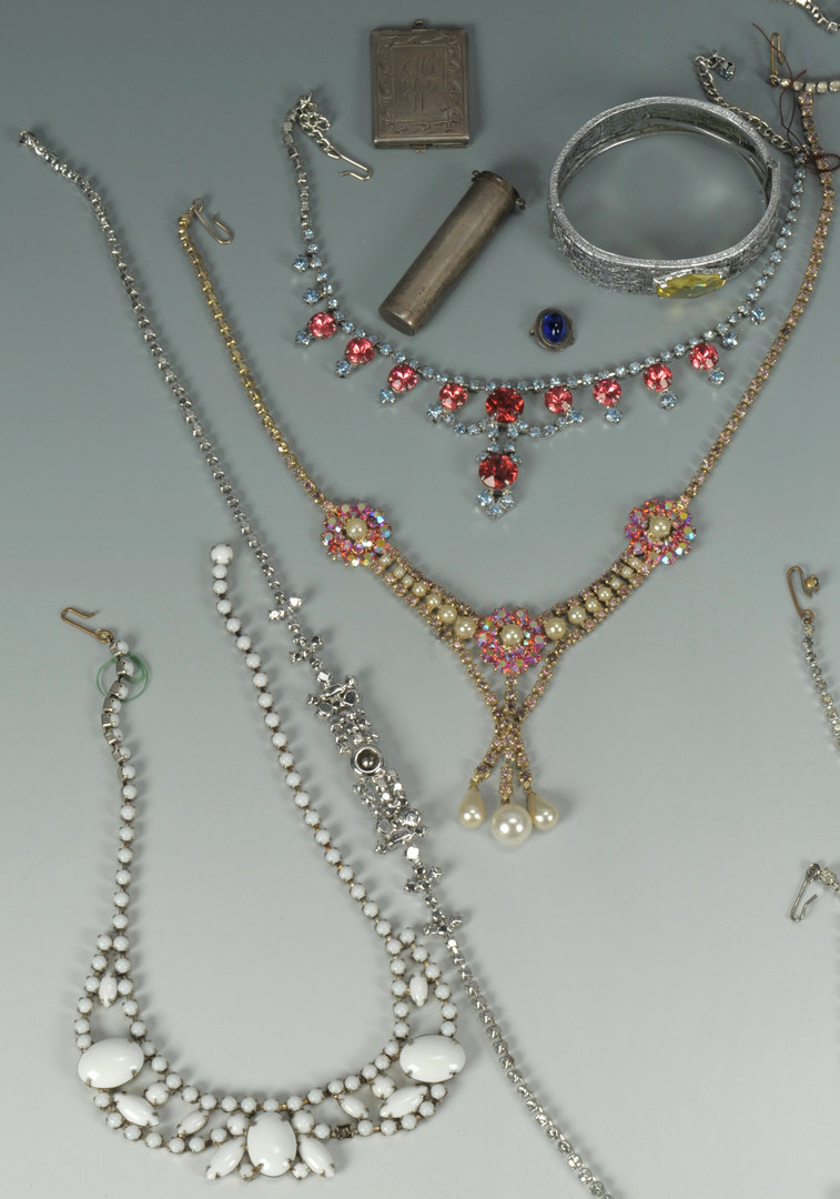 Lot 614: Costume Jewelry incl Eisenberg, Weiss and 10k