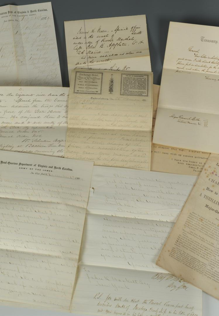 Lot 81: General Benjamin Butler Civil War Letter Archive