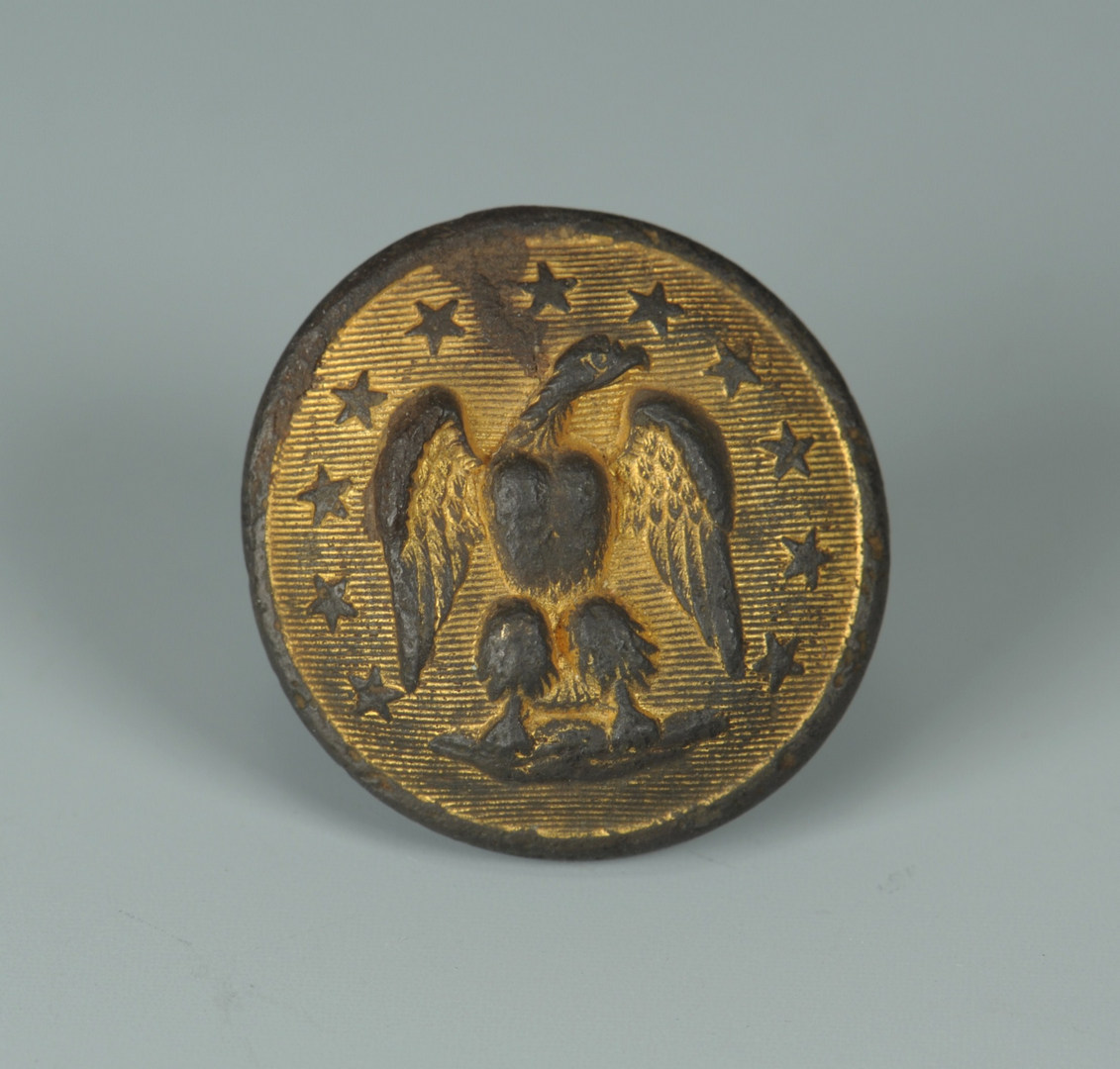 Lot 87: Excavated Confederate Staff Officer Button