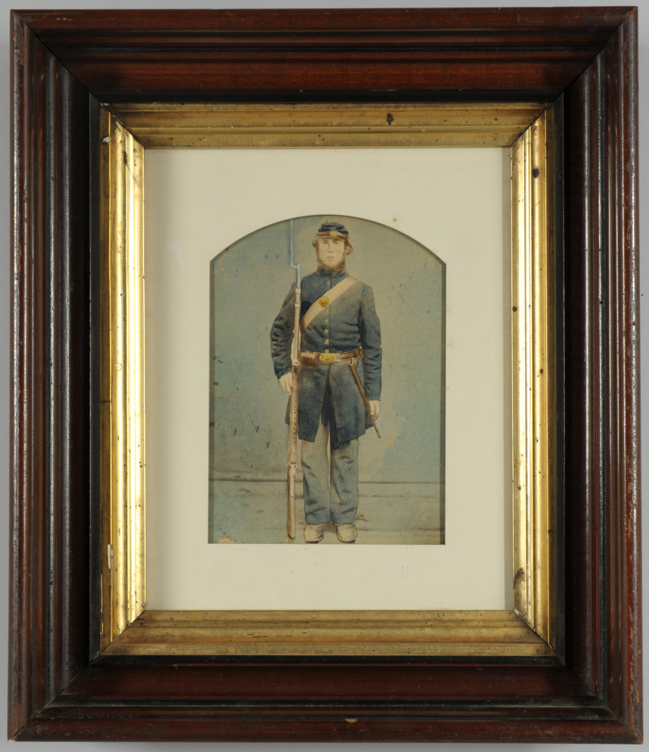 Lot 88: Civil War Albumen Photo of young Union Soldier