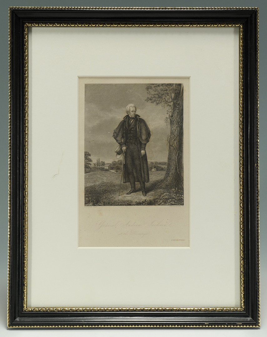 Lot 89: Print of Andrew Jackson at The Hermitage