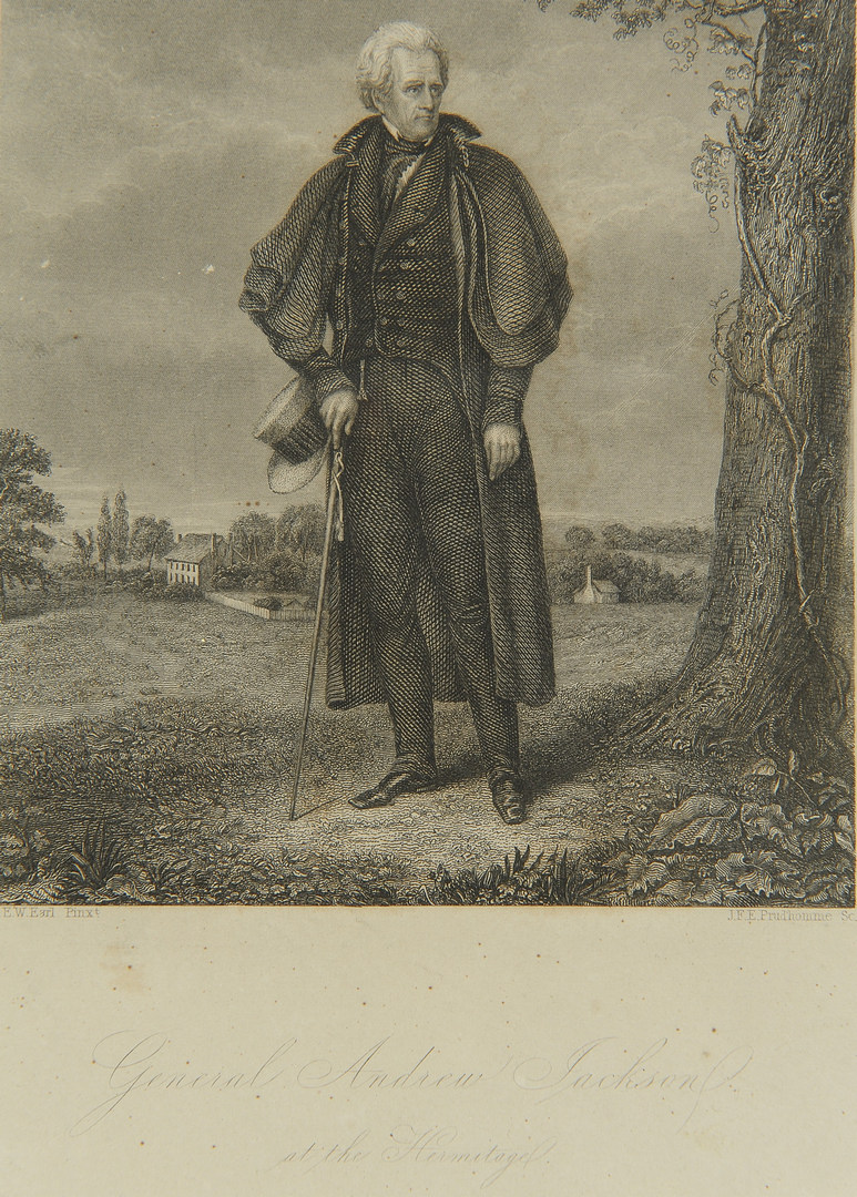 Lot 89: Print of Andrew Jackson at The Hermitage