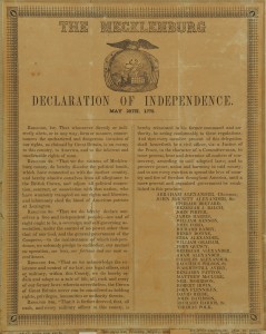 Lot 91: Mecklenburg NC Declaration of Independence Handbill