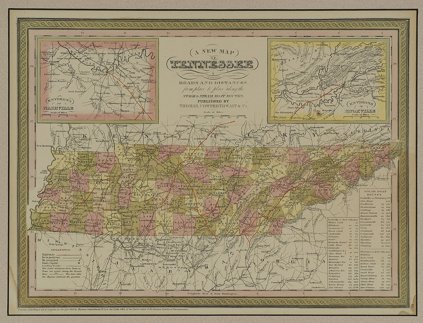 Lot 93: Two Tennessee Maps