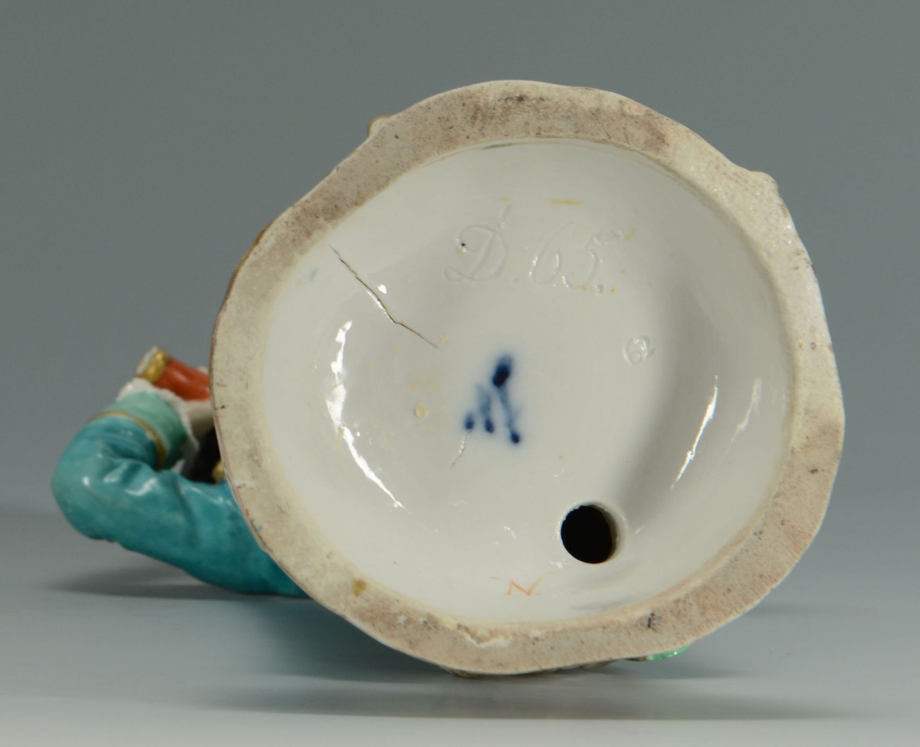 Lot 130: Meissen Porcelain Figure of Captain w/ Spyglass