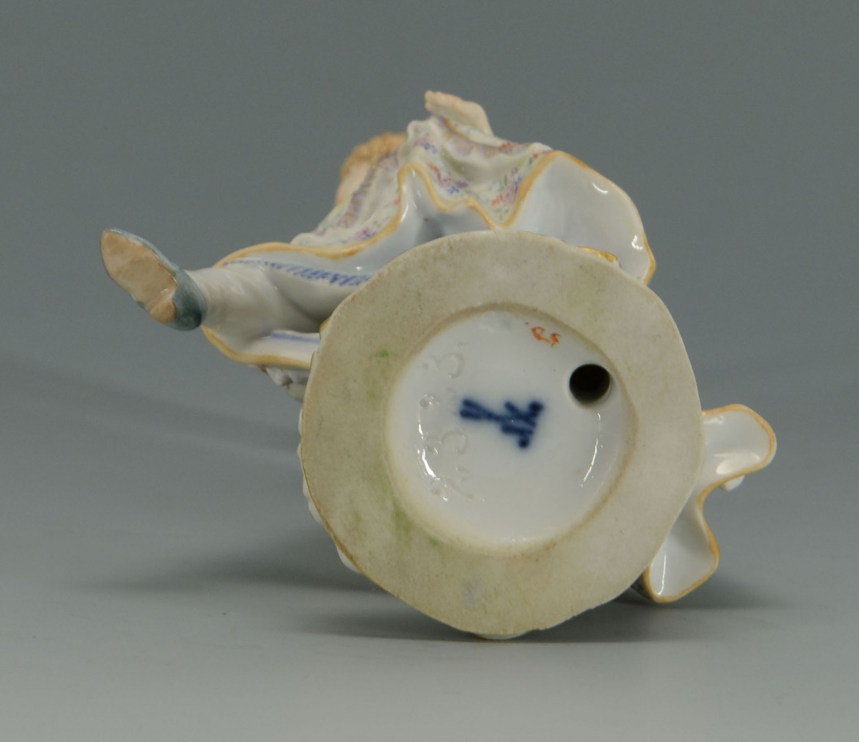 Lot 136: Messien Porcelain Figure of Dancing Lady