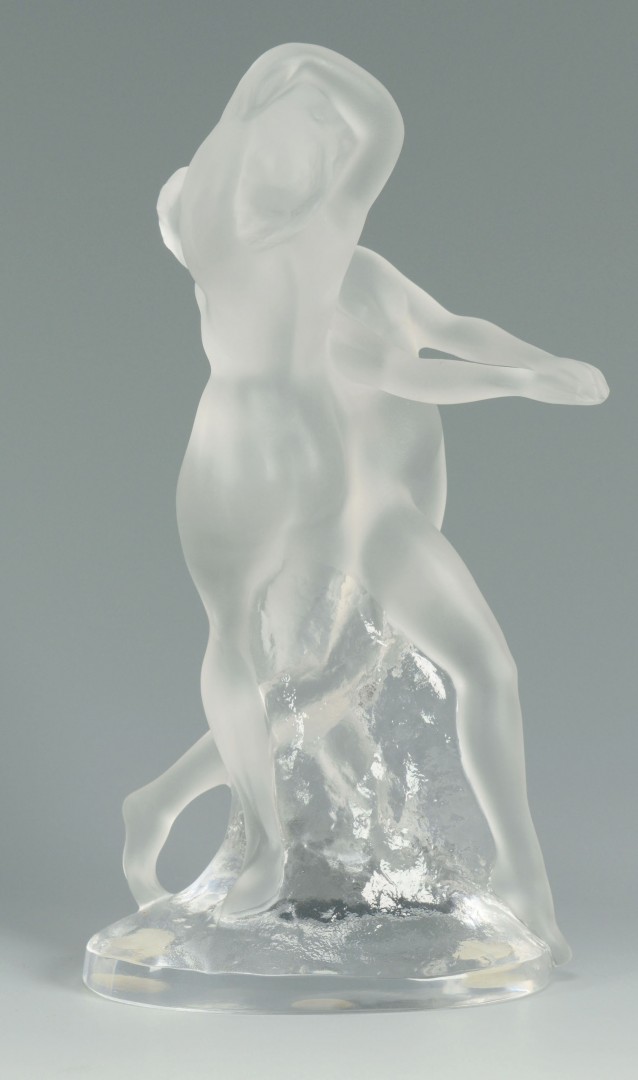 Lot 166: Lalique Crystal Figure of Two Dancers